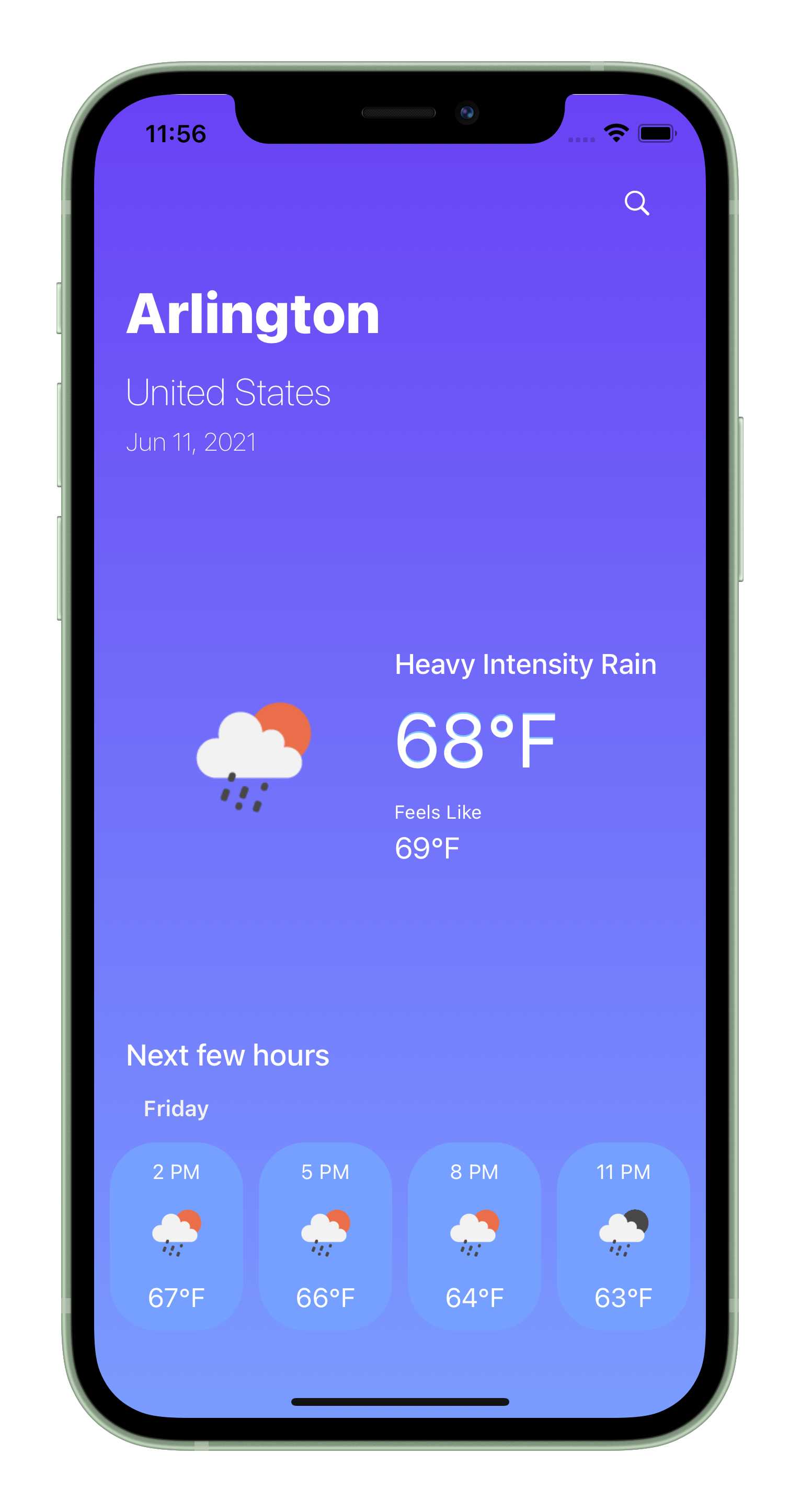 ios weather screenshot